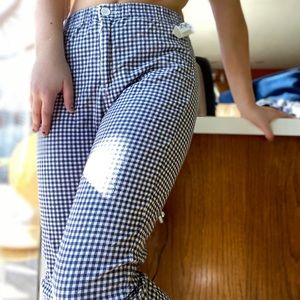 Vintage John Galt black plaid pants